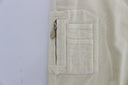 Beige Capri Cropped Chic Pants