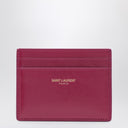 Saint Laurent Fuchsia leather credit card holder