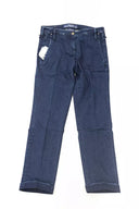 Blue Cotton Women Chino Jeans