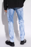 Light Blue Cotton Men Jeans
