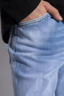 Light Blue Cotton Men Jeans