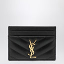 Saint Laurent Black Monogram credit card holder