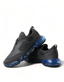 Elegant Men's Black Mesh Sneakers