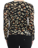 Elegant Multicolor V-Neck Wool Jumper