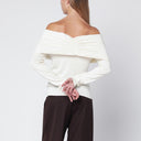 Suéter Cara de ALMADA LABEL en seda y cachemira color crema