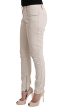Chic White Slim Fit Denim Treasure