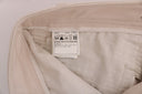 Chic White Slim Fit Denim Treasure
