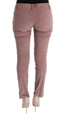 Chic Pink Capri Cropped Trousers
