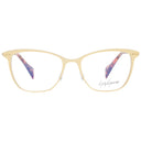 Gold Women Glasses Frame