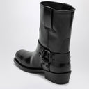Valentino Garavani Black leather Biker Rockstud low boot