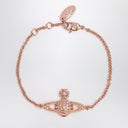 Vivienne Westwood Mini Bas Relief Chain Bracelet in rose gold