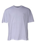 White Logo Cotton Crew Neck Short Sleeves T-shirt Balenciaga
