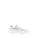 White Leather America's Sneakers Prada