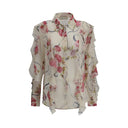 Floral silk chiffon Shirt