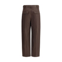Belted linen Pants