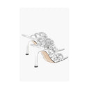 Silver Leather Women Sandal Bottega Veneta