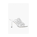 Silver Leather Women Sandal Bottega Veneta