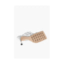 Silver Leather Women Sandal Bottega Veneta