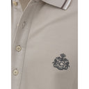 Gray Cotton Polo Shirt