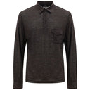 Gray Wool Polo Shirt Corneliani