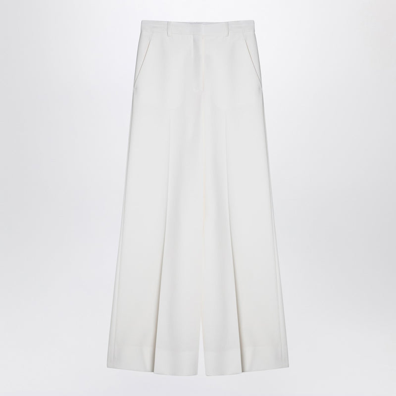 Cremefarbene Woll-Schlaghose von Stella McCartney