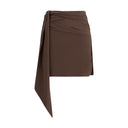 Crepe de chine Mini Skirt