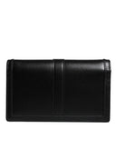 Black Calfskin Leather Chain Strap Shoulder Crossbody Bag