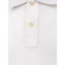 White Cotton Polo Shirt
