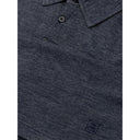 Blue Wool Polo Shirt Corneliani