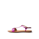 Purple Leather Sandal