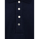 Blue Cashmere Polo Shirt