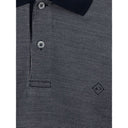 Blue Cotton Polo Shirt