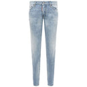 Light Blue Cotton Jeans & Pant