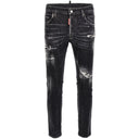 Black Cotton Jeans & Pant