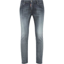 Gray Cotton Jeans & Pant