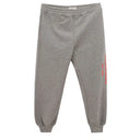 Chic Gray Cotton Blend Trousers - Allure Absolue