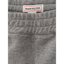 Chic Gray Cotton Blend Trousers - Allure Absolue