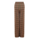 Elegant Brown Viscose Pants for Women