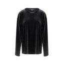Black Synthetic Tops & T-Shirt