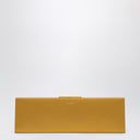 Saint Laurent Midnight Clutch Large in Orange Satin