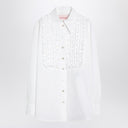 Valentino White cotton shirt with ruffles