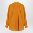 Valentino Ochre yellow shirt with beads and lace