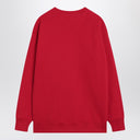 Red sweatshirt with Chez Valentino print