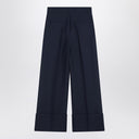 Valentino Indigo pants in wool and silk