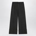 Valentino Black/ivory chequered trousers