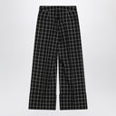 Valentino Black/ivory chequered trousers