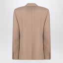 Valentino Double-breasted jacket camel light in wool
