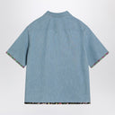 Valentino Denim shirt with floral trims