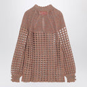 Valentino Openwork sweater in linen blend