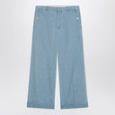 Valentino Light blue wide jeans with cuff